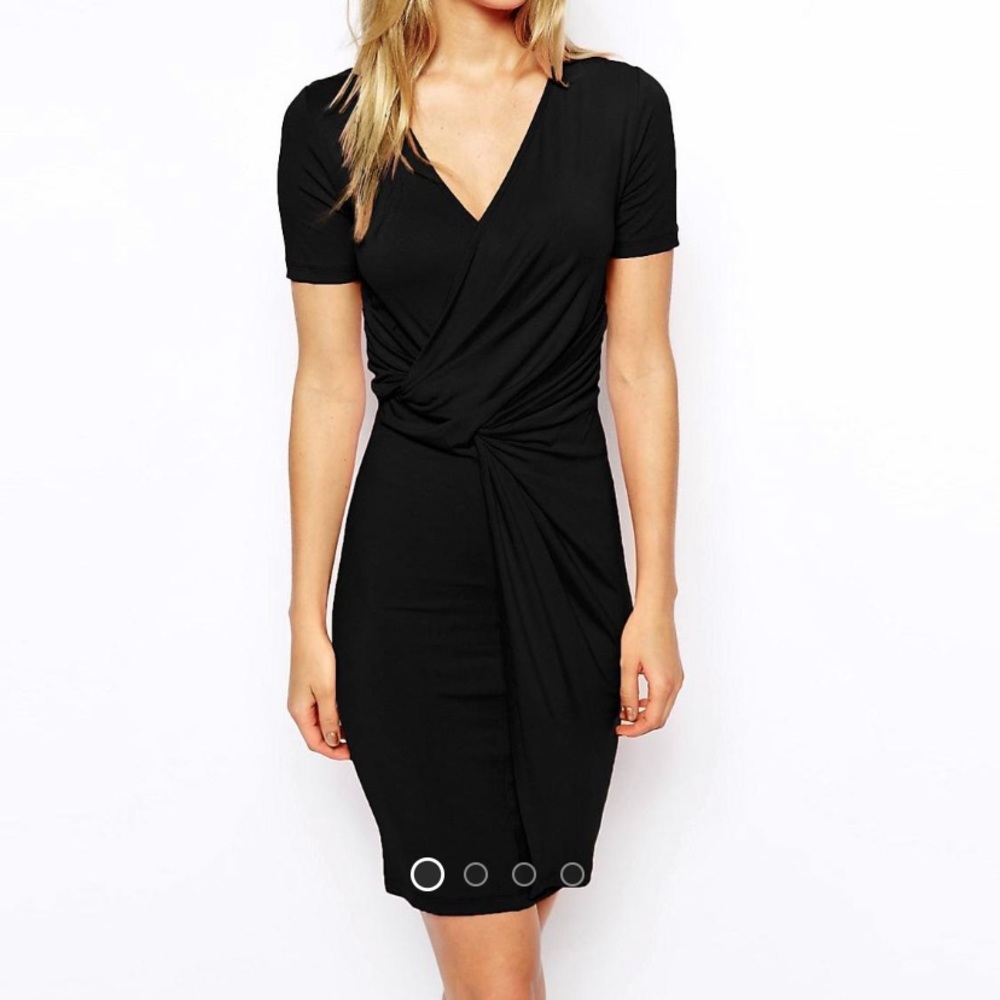 ASOS Bodycon Wrap Dress with Twist Front (6)